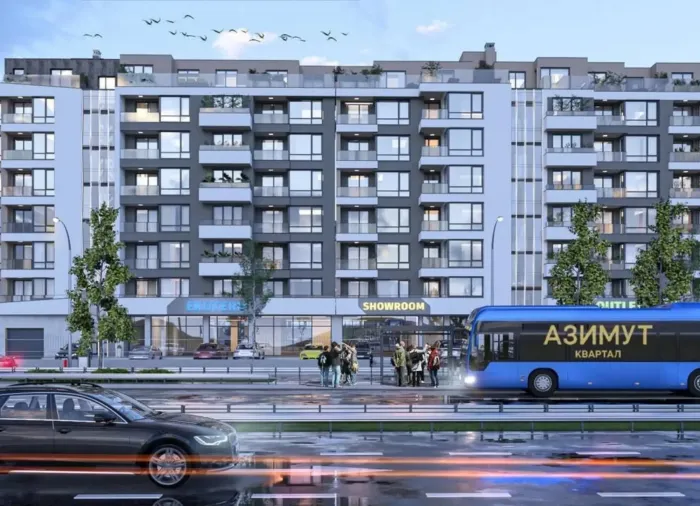 Двухкомнатная квартира 61 м² с восточной экспозицией в Azimuth Ring, Бургас