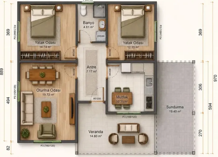 Модульный дом 99 м² в Banja Forest Residence - Врнячка-Баня