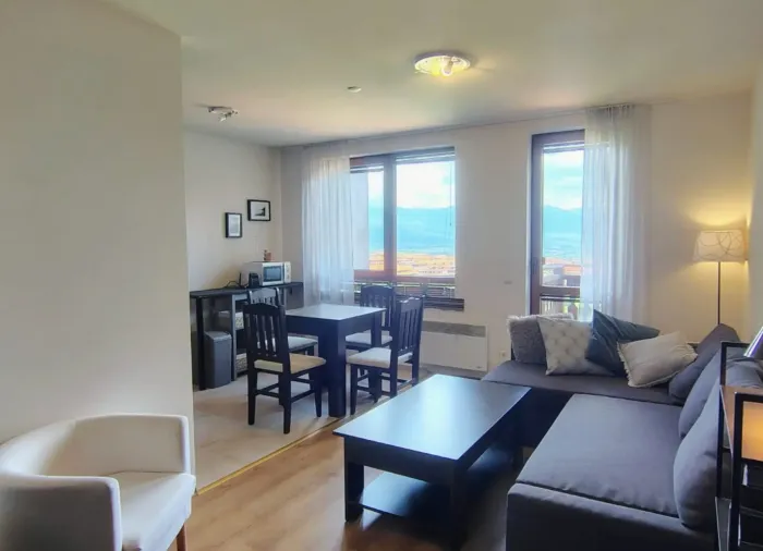 Dreizimmerwohnung 76 m² mit Bergblick im Komplex Panorama, Bansko