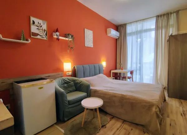 Уютная студия 40 м² в Банско, СПА и бассейн